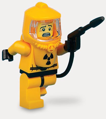 Lego Series 4 Hazmat Guy Minifigure